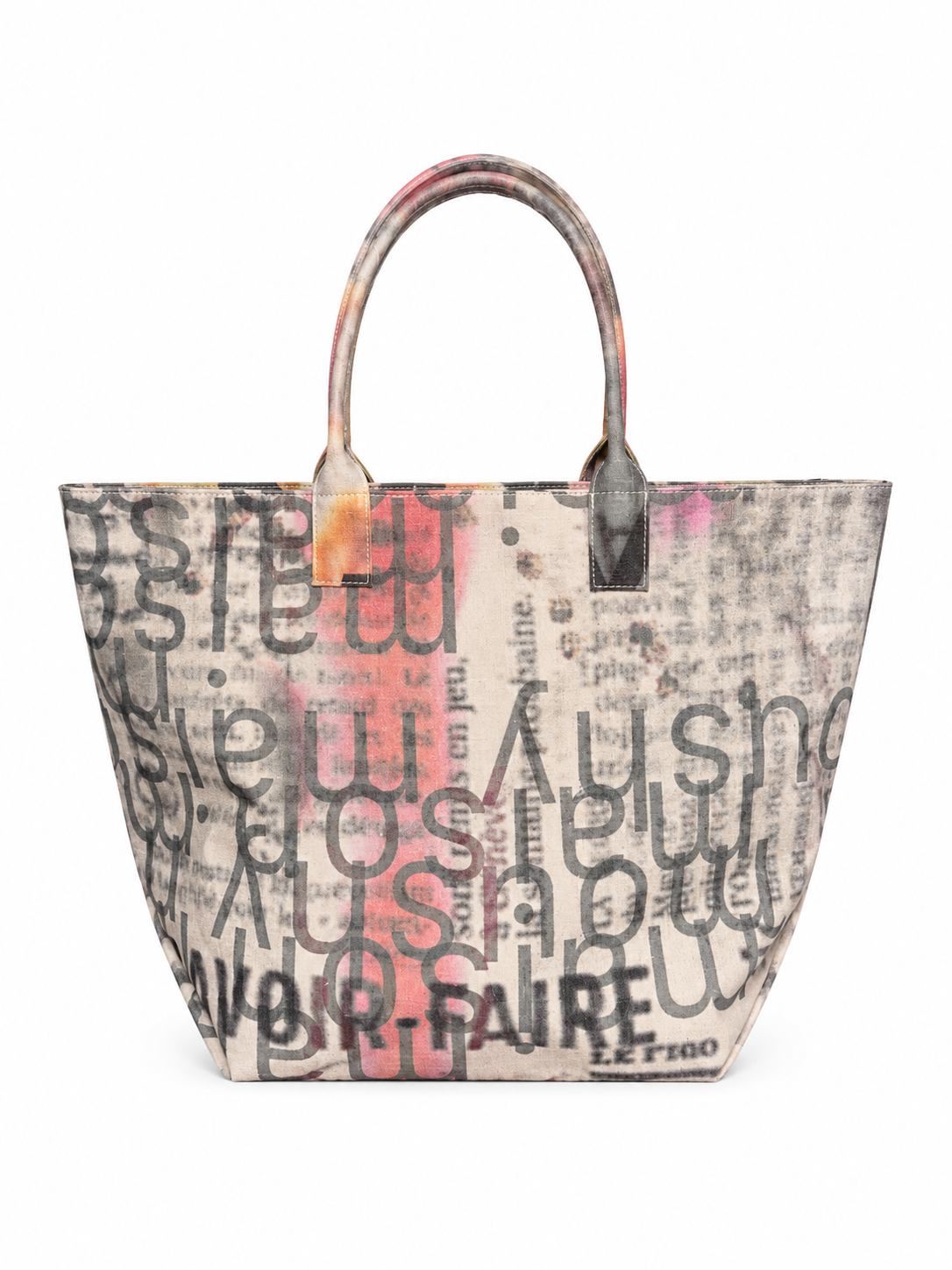 NEWSPAPER CANVAS TOTE